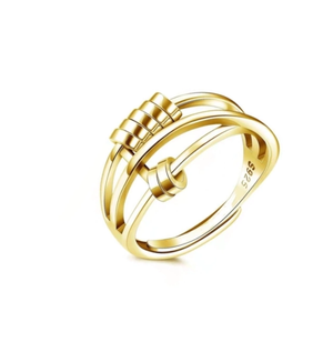 Anillo de cuentas dorado Anti estrés Anillo de cuentas dorado Anti estrés