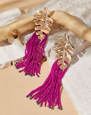 Aretes Lucía fucsias Aretes Lucía fucsias