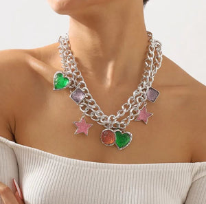 Collar Rita plateado Collar Rita plateado