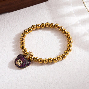 Pulsera brillante de oso rosa Pulsera brillante de oso rosa