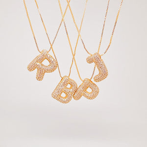 Collar Inicial glam dorada Collar Inicial glam dorada