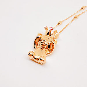 Collar Teddy con corona dorado Collar Teddy con corona dorado