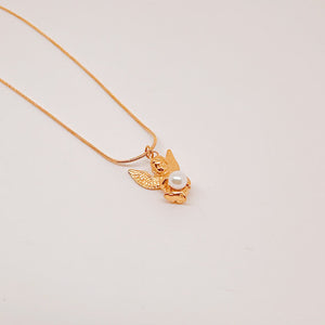 Collar Angel con perla dorado Collar Angel con perla dorado