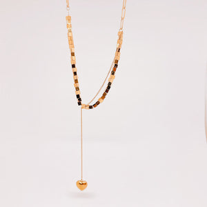 Collar Cubito con corazon dorado Collar Cubito con corazon dorado