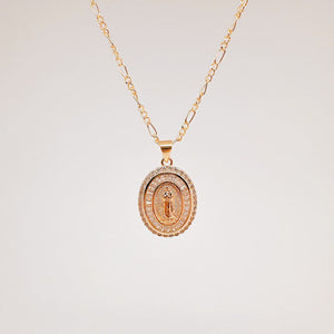 Collar Virgen de Guadalupe dorado Collar Virgen de Guadalupe dorado