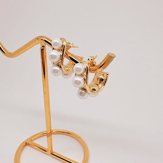 Aretes Sonia con perlas