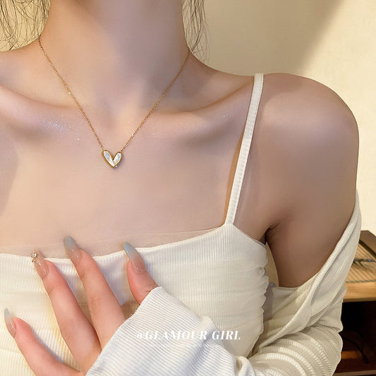 Collar de corazón romántico casual elegante