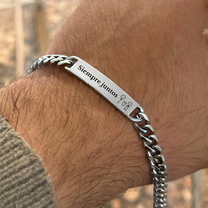 Esclava hombre color plata personalizable Esclava hombre color plata personalizable