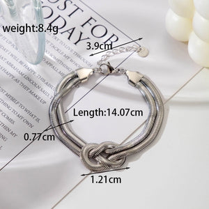 Pulsera elegante trenzada en tendencia panza de víbora Pulsera elegante trenzada en tendencia panza de víbora