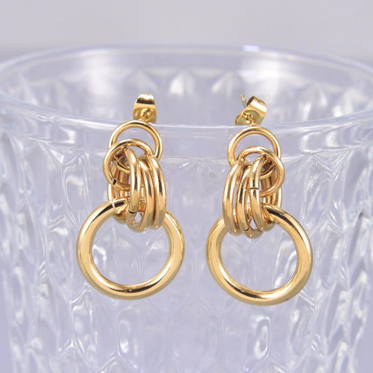 Aretes nudo casuales elegantes