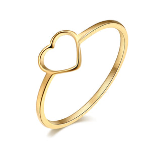 Anillo corazón simple tendencia básico Anillo corazón simple tendencia básico