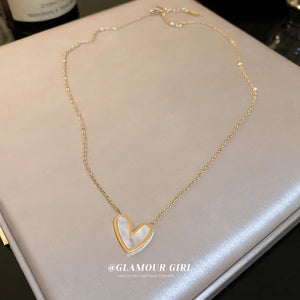 Collar de corazón romántico casual elegante Collar de corazón romántico casual elegante