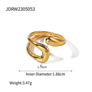 Anillo irregular tendencia geométrico casual Anillo irregular tendencia geométrico casual