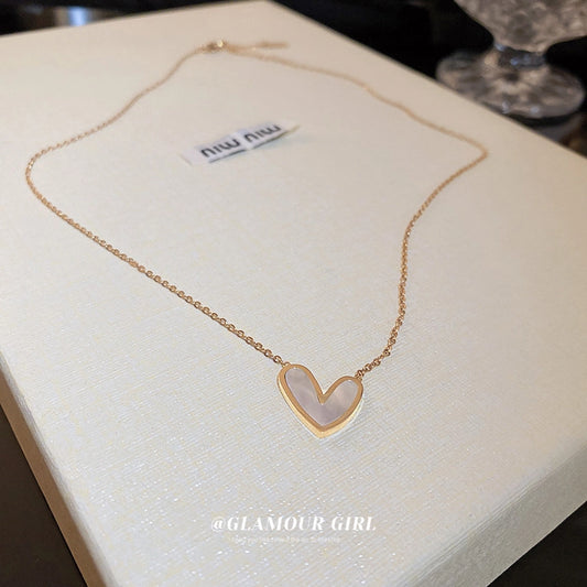 Collar de corazón romántico casual elegante