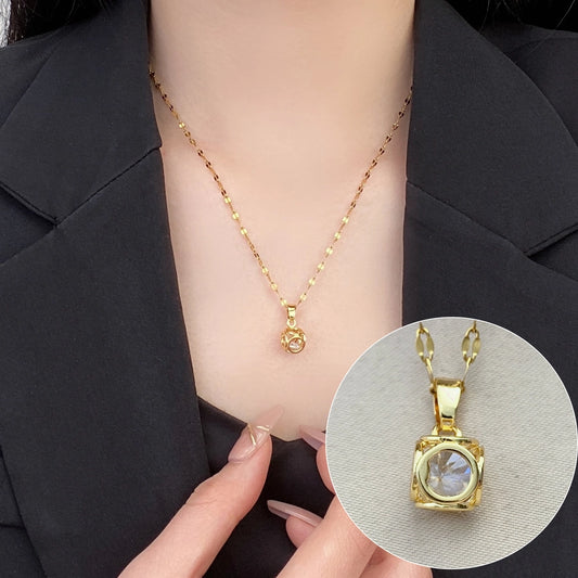 Collar con dije romántico tendencia casual