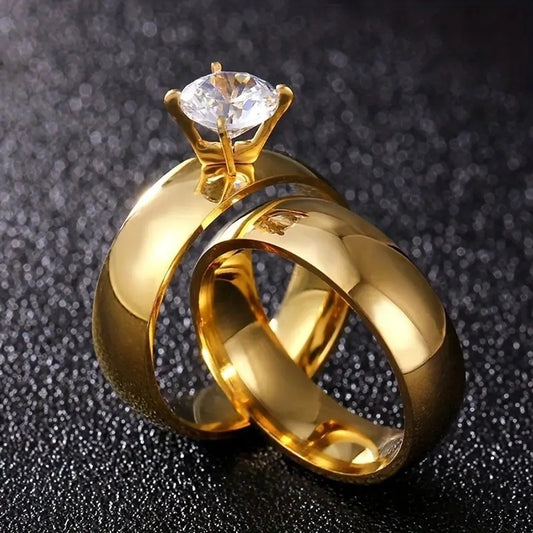 Anillos elegantes estilo chunky casual