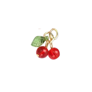 Cereza colgante con hojita