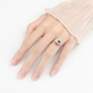 Anillo de ojo dorado con circonia Anti estrés