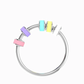 Anillo de cuentas de colores Anti estrés Dos