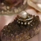 Anillo retro perla con dorado