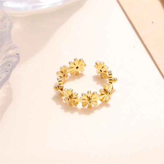 Anillos margaritas apiladas
