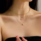 Collar tiple dos corazones