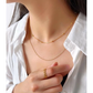 Collar cadena delgada de mini esferas