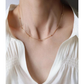 Collar cadena delgada de mini esferas
