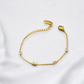 Pulsera minimalista con diamantes rectangulares pequeños