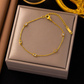 Pulsera minimalista con diamantes rectangulares pequeños