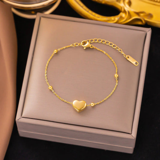 Pulsera elegante de corazón