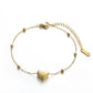 Pulsera elegante de corazón