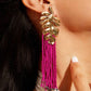 Aretes Lucía fucsias