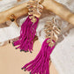Aretes Lucía fucsias