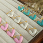 Aretes de corazón Amara azules