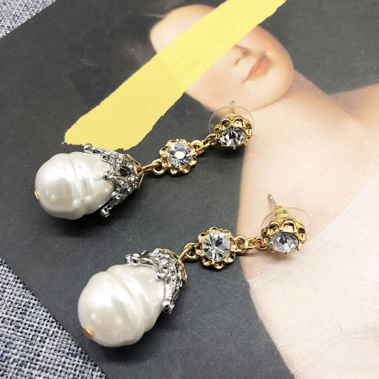 Aretes Vera blancos