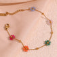 Pulsera flores de colores