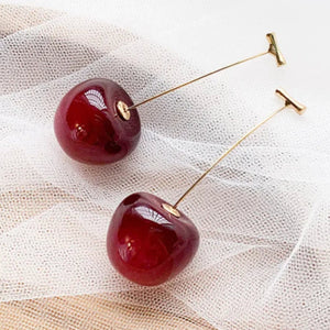 Aretes de cerezas