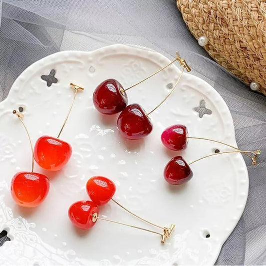 Aretes de cerezas