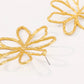 Aretes de moda flor grandes