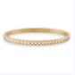 Brazalete de circonia contorno rombo acero titanio