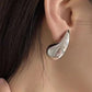 Aretes de gota plateados acero inoxidable