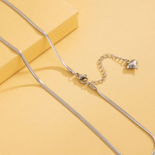 Cadena de hoja de plata