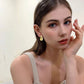 Aretes de gota dorados acero inoxidable
