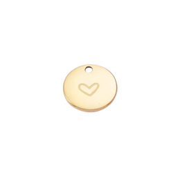 Dije con corazón grabado