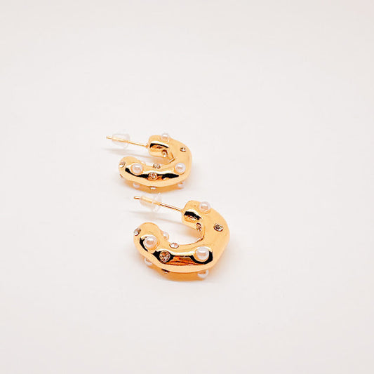 Aretes Artemis dorados