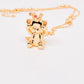 Collar Teddy con corona dorado