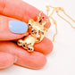 Collar Teddy con corona dorado