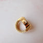 Anillo Reloj eterno glam dorado