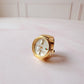 Anillo Reloj eterno romano dorado